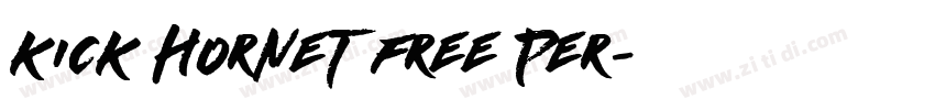 Kick Hornet FREE PER字体转换